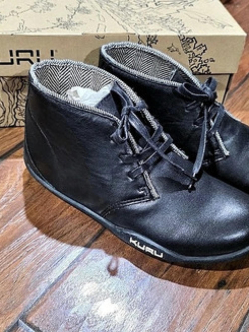 KURU Alto Chukka Boot Black Leather Lace Up Boots US 8 Like New